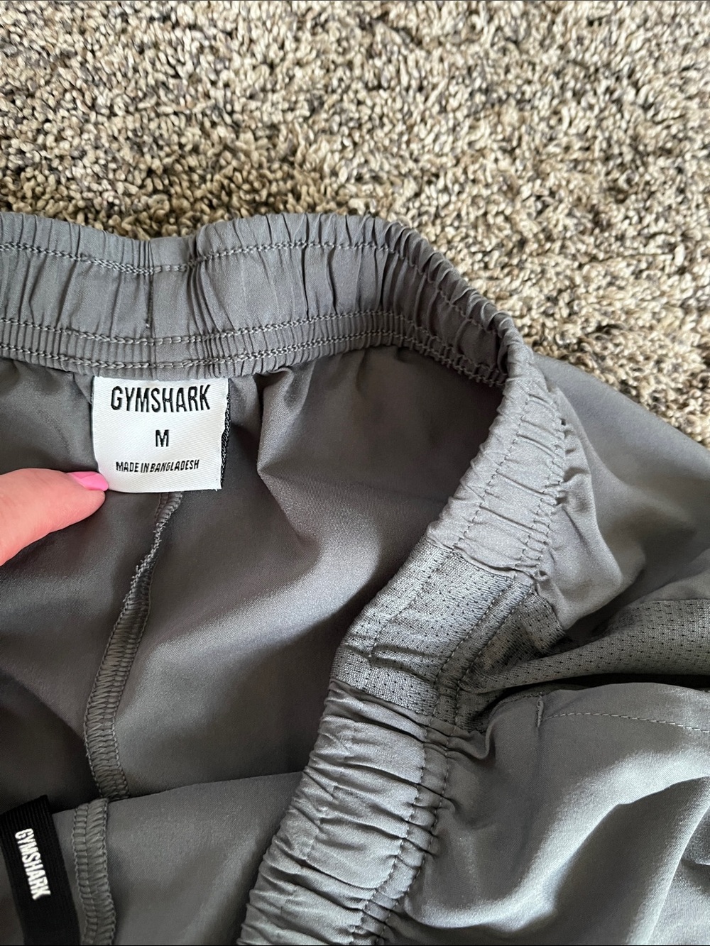 Gymshark Men's Dark Gray Athletic Shorts men’s medium. Good condition. - Picture 2 of 11